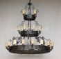 Large Mediterranean Spanish Style Chandelier 