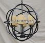 Contemporary wrought iron light fixture