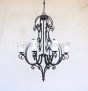 Country Italian Style Chandelier, Wrought Iron Chandelier, Tuscan Chandelier, Spanish Chandelier, Entryway Chandelier,  Dining Room Chandelier, LED chandelier, Scroll Chandelier, Transitional Chandelier