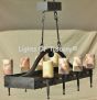 Contemporary- Hand Forged-Wrought Iron Chandelier