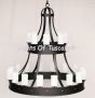 1929-24GL Wrought Iron Contemporary Gothic Style Chandelier