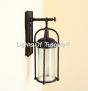 Contemporary Outdoor Light, Urban Modern Outdoor Light, Mouth Blown Glass, Artisan Glass, Heavy Duty Iron Lighting, Exterior Light, Outdoor Wall Lantern, Modern Style Outdoor Wall Lantern, Commercial Grade Outdoor Lighting, Contemporary Outdoor Wall Light