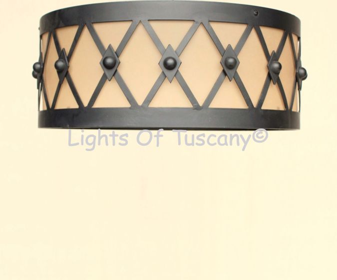 6661-4 Iron Ceiling Flush Mount