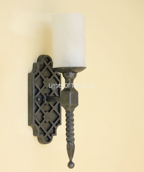Tuscan / Spanish Style Wall Sconce Light Vintage Mediterranean Castle Gothic Reivval