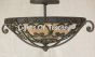 6541-3 Tuscan/ Mediterranean Style Wrought Iron Bowl