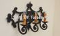 5575-3 Spanish Wrought Iron Vanity Bath Bar Light