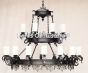 1846-24 Wrought Iron Chandelier