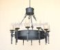 1937-12GLS Iron Chandelier