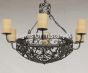 1146-6 Spanish Revival Wrought Iron Chandelier