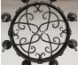 1377-8 Spanish Revival Wrought Iron Chandelier