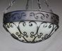 2410-6 Mediterranean /Spanish style wrought Iron pendant bowl