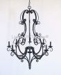 Classic Wrought Iron Chandelier, Country Italian Iron Chandelier, Mediterranean Style Chandelier, Transitional Iron Chandelier, Entryway Chandelier, Scroll Design Chandelier, Tall Chandelier, Black Iron Chandelier, Bronze Chandelier, LED chandelier, cande