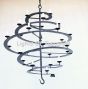 Wrought Iron Chandelier, Spiral Chandelier, Large Spiral Chandelier, Entryway Chandelier, Contemporary Chandelier, Modern Chandelier, LED Chandelier, Candelabra Chandelier,  Commercial Grade Chandelier, Large Chandelier,