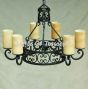 Tuscan Chandelier -hanging-Hand-Forged Wrought Iron