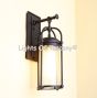 Contemporary Outdoor Light, Urban Modern Outdoor Light, Mouth Blown Glass, Artisan Glass, Heavy Duty Iron Lighting, Exterior Light, Outdoor Wall Lantern, Modern Style Outdoor Wall Lantern, Commercial Grade Outdoor Lighting, Contemporary Outdoor Wall Light