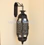 8270-3 Moroccan Style Wrought Iron Outdoor Hanging Wall Lantern Light