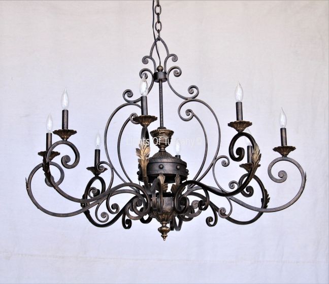 2506-8 Tuscan Mediterranean Style Iron Chandelier