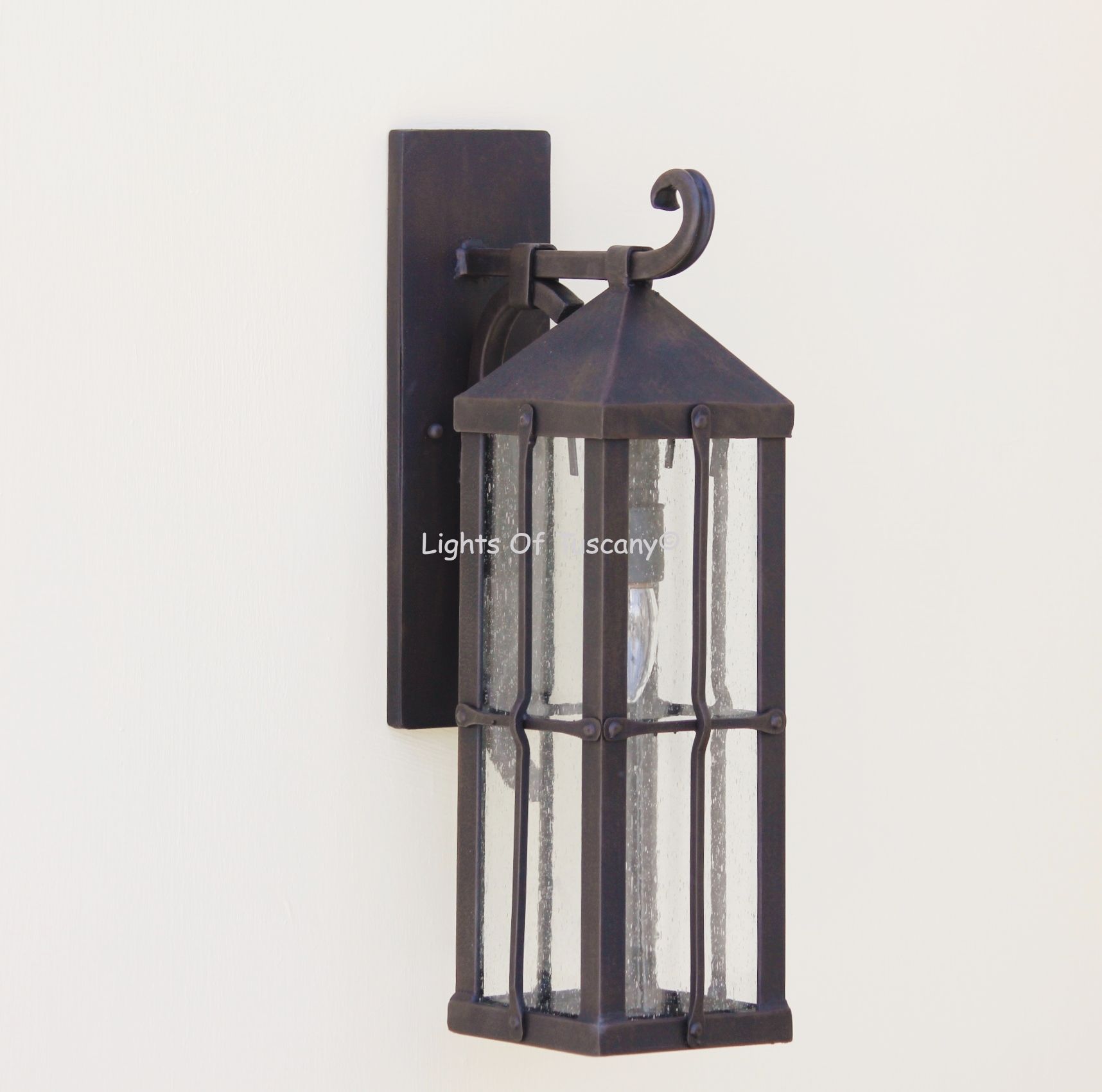 Lights of Tuscany 7002-1 Spanish-Contemporary Wrought Iron Outdoor Lighting  Fixture
