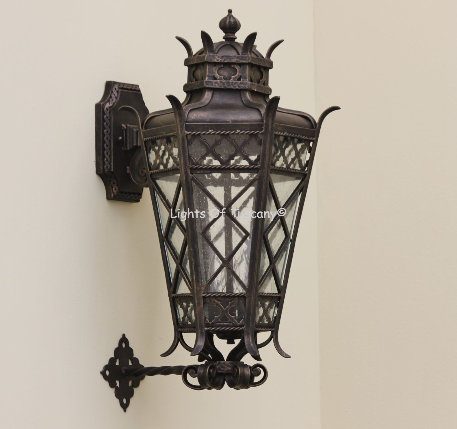 7181-3 Lights Outdoor of - Wall Light Mediterranean Tuscan Style Tuscany