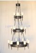 1442-18GL Wrought Iron Spanish Style Chandelier