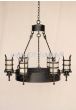1509-6 Wrought Iron Spanish Gothic Style Chandelier