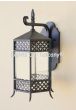 8141-1 Contemporary Spanish Outdoor Iron Wall Lantern