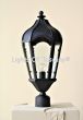 7297-1P Mediterranean Transitional Style Iron Outdoor Post Lantern