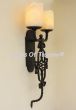 Spanish wrought iron wall sconce light