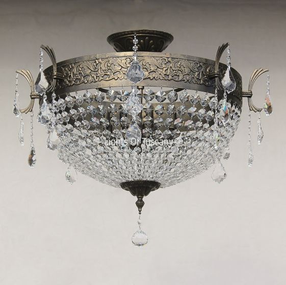 Crystal Semi-Flush