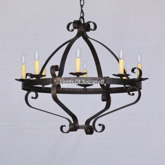 1637-6 Tuscan-Italian Country Style Chandelier