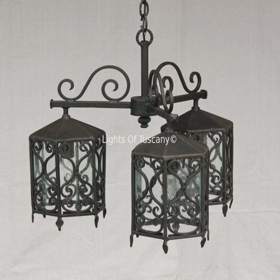 1685-3 Spanish Style Out Door Chandelier  
