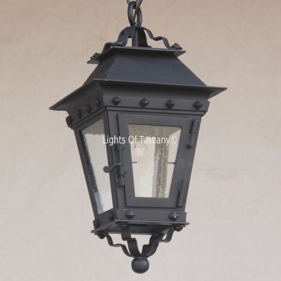 Contemporary-Spanish Wrought Iron Pendant Light