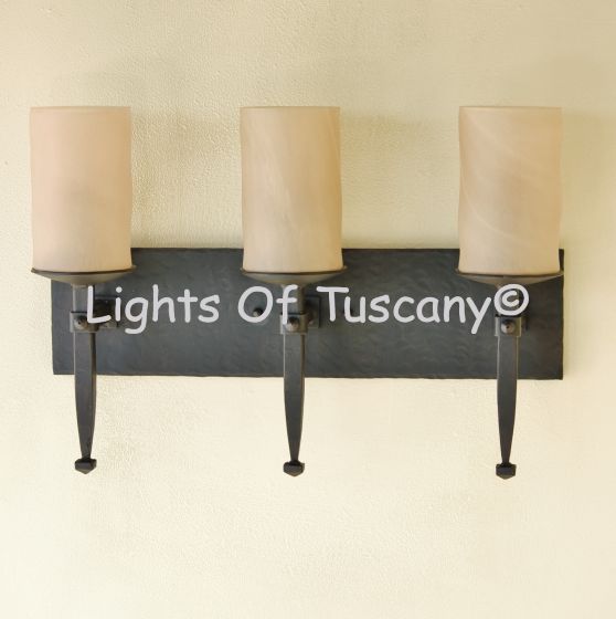 SKU 5663-3 Wrought Iron Vanity Light Bathroom Light Spanish Mediterranean Light
