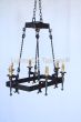 Rectangular chandelier, Spanish Chandelier, Heavy Iron Chandelier,  Old World Chandelier, Kitchen Island Chandelier, Dining Table Chandelier,  Medieval Style Chandelier, Candelabra Chandelier, Transitional Spanish Chandelier, Iron Chandelier