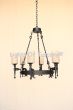 1302-6GLS Iron Chandelier