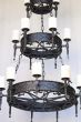 1442-18GL Wrought Iron Spanish Style Chandelier