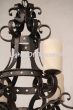 1741-6 Wrought Iron Country Italian Style Chandelier