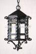2028-2MS Spanish Santa Barbara Colonial Wrought Iron Hanging Lantern