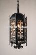 2134-1 Wrought Iron Spanish Style Hanging Lantern