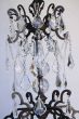 3410-21 Tuscan Style Wrought Iron Crystal Chandelier
