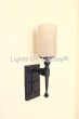 5066-1GLS Spanish Contemporary Indoor Iron Wall Sconce