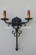 5194-2 Tuscan / Spanish Rustic Style Iron Double Light Wall Sconce