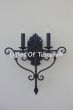 5254-2 Spanish Style wall sconce light  Wrought Iron Double Wall Sconce Light