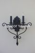 5254-2 Spanish Style wall sconce light Wrought Iron Double Wall Sconce Light