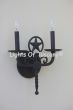 5315-2 Lone Star Country Farmhouse Style Iron Wall Light 