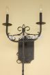 5395-2 Tuscan Vineyard Style Wrought Iron Long Wall Scocne