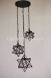 6178-3 Star Light Cluster Iron Hanging Pendant Light
