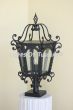 7033-1P Spanish Style column post light
