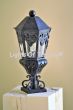 7042-1P Spanish-Mexican Hacienda Style Wrought Iron Post Light