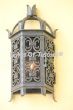 7051-1 Spanish Gothic Moorish outdoor wall flush pocket lantern
